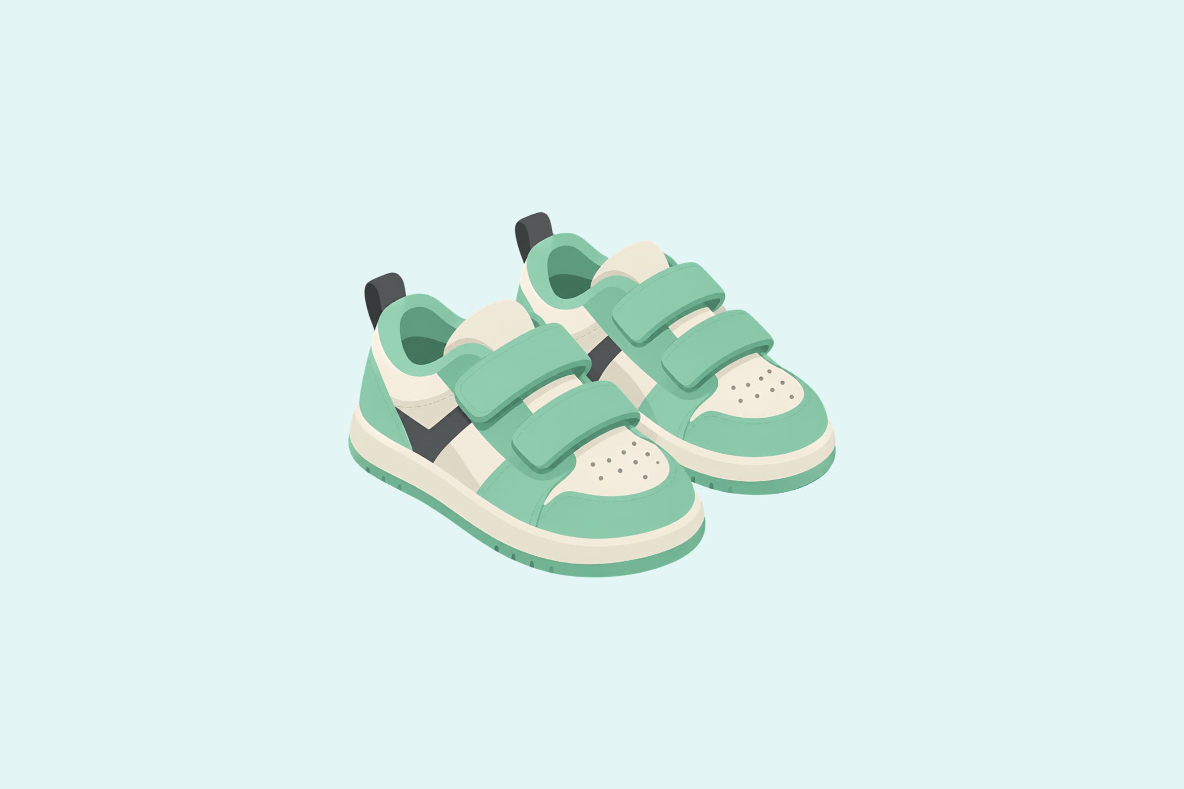 Illustrazione di un neonato per l'articolo sulle scarpe per i primi passi - Genitorialando