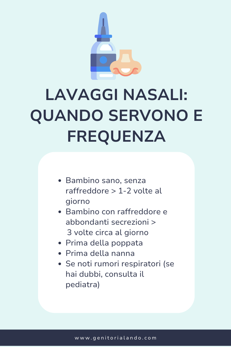 Lavaggi nasali quando servono e frequenza