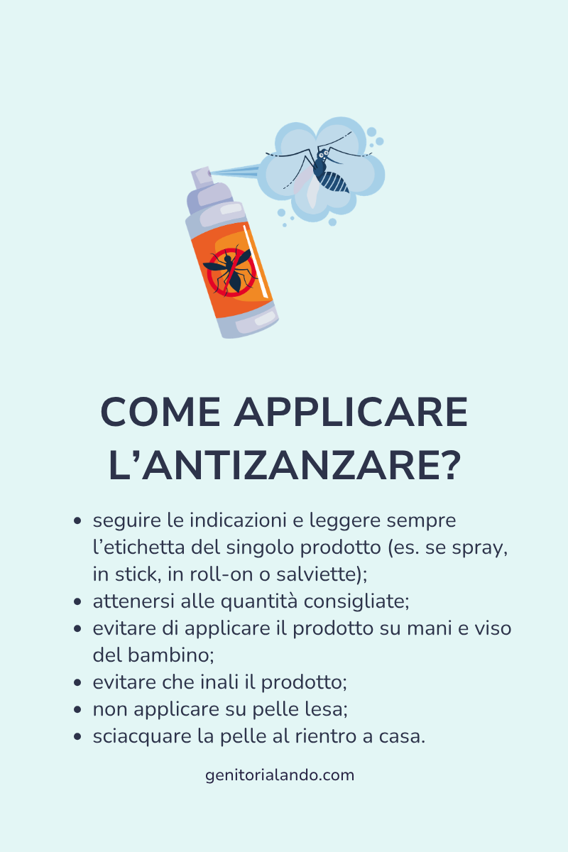 Come applicare l antizanzare