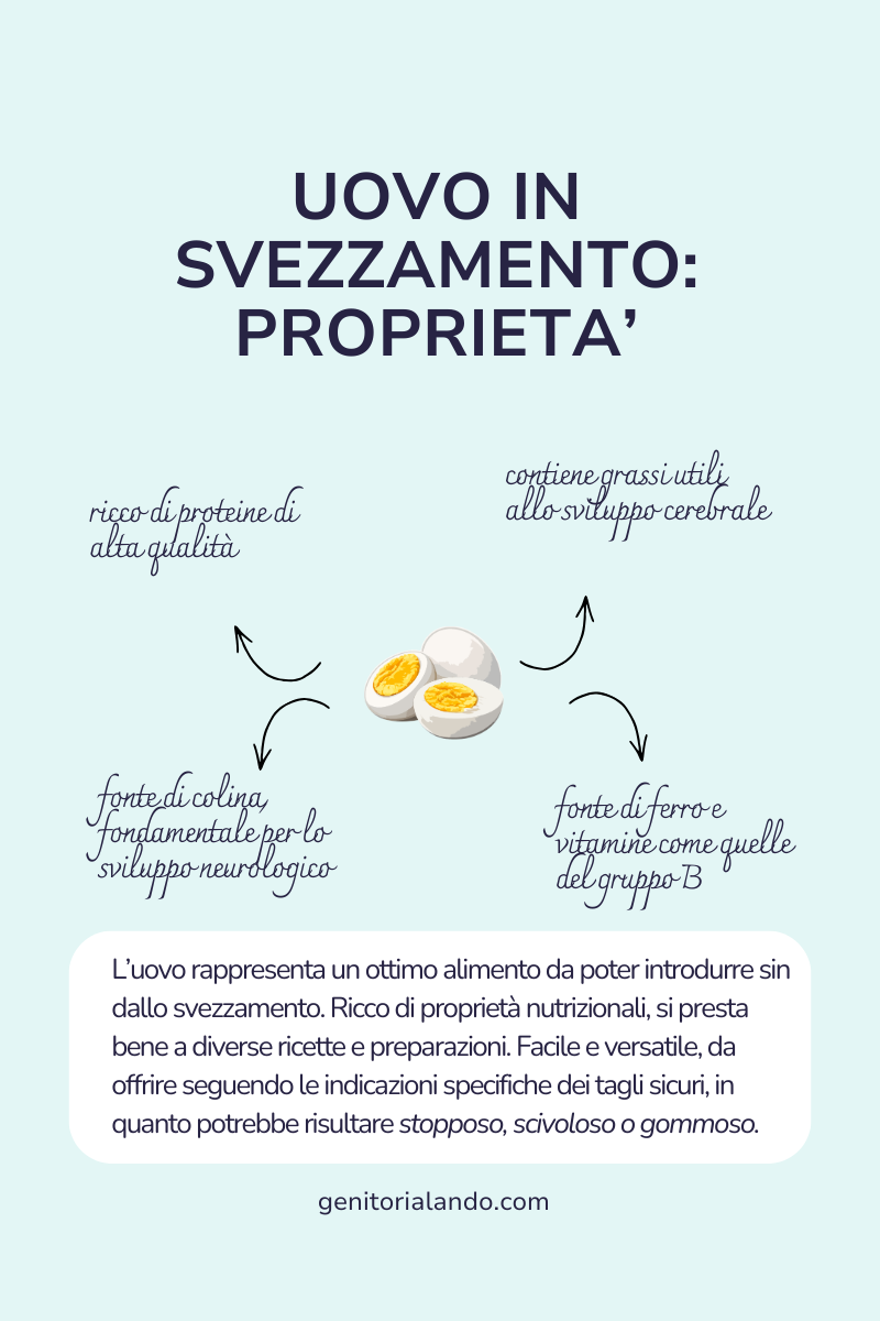 Uovo svezzamento proprietà